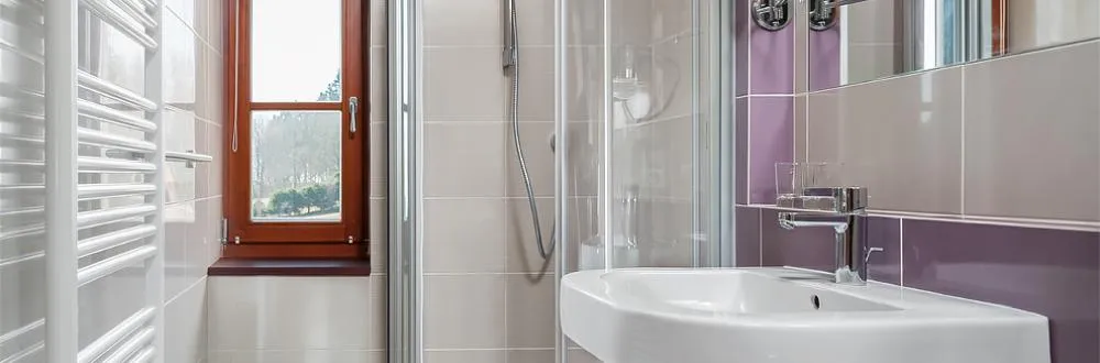 Koupelna v pokoji Standard v Hotelu Aneta