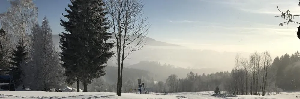 Zimní krajina v okolí Hotelu Aneta